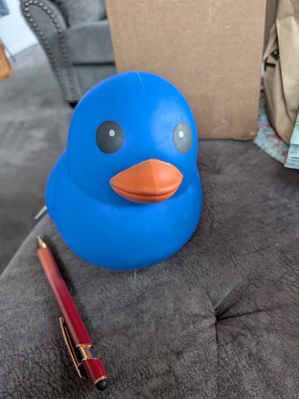 Jumbo Squishy Duck Blue New With Tags
